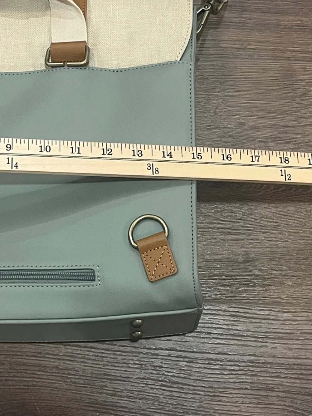 Epic Laptop beige & gray bag with adjustable strap unisex business travel work